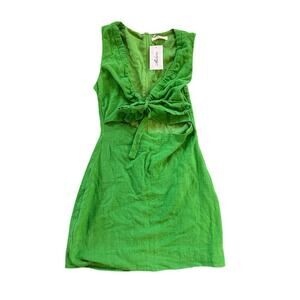 NWT Mahina Green Cutout Mini Dress Size Medium